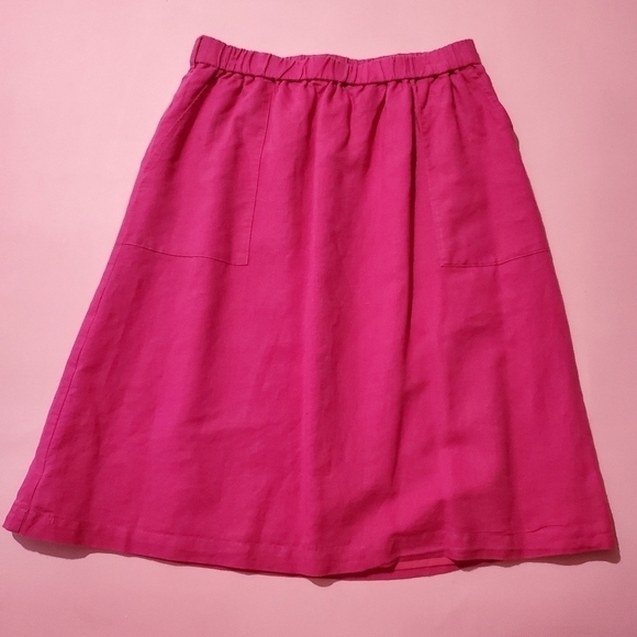 J. Crew Dresses & Skirts - 💖 J.Crew  Bright Hot Pink Barbie Circle Skirt Pockets Cute